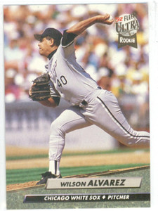 1992 Ultra #32 Wilson Alvarez VG Chicago White Sox